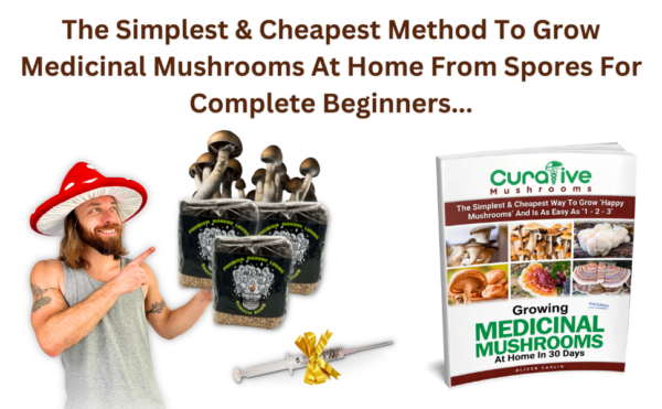 Mushroom Growing Book With grow Bags and Spore Syringe