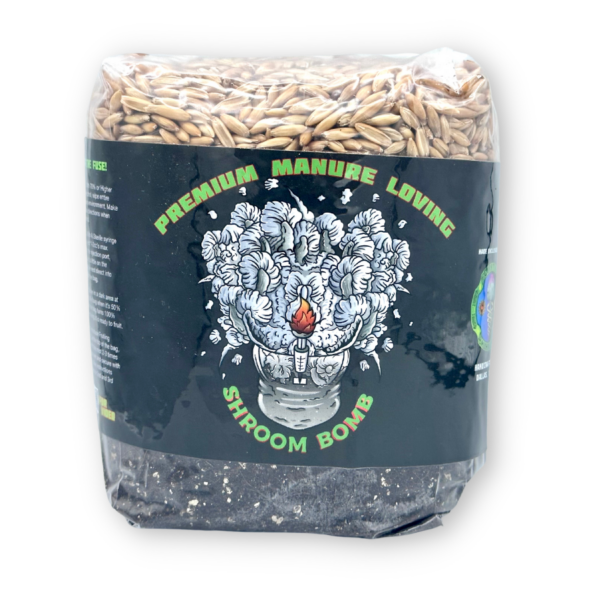 manure loving shroom bomb grow bag